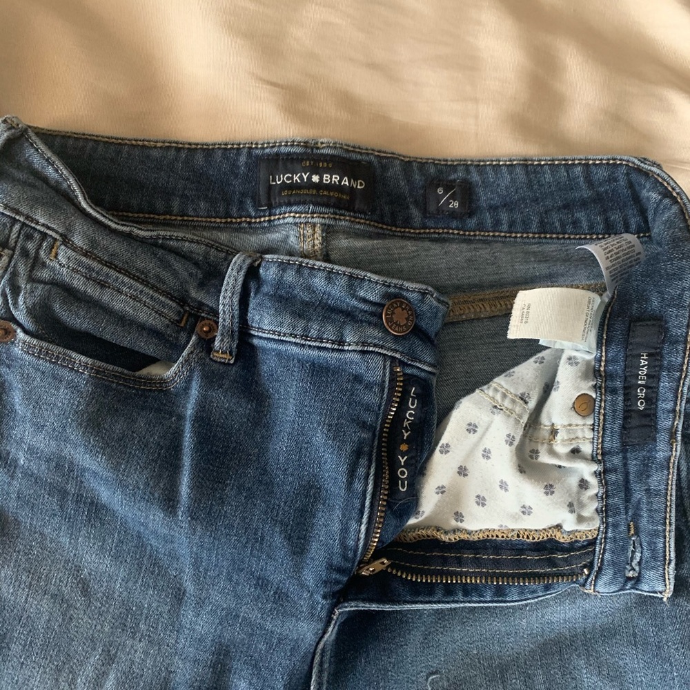 Lucky brand Hayden crop skinny jeans size 6/28
